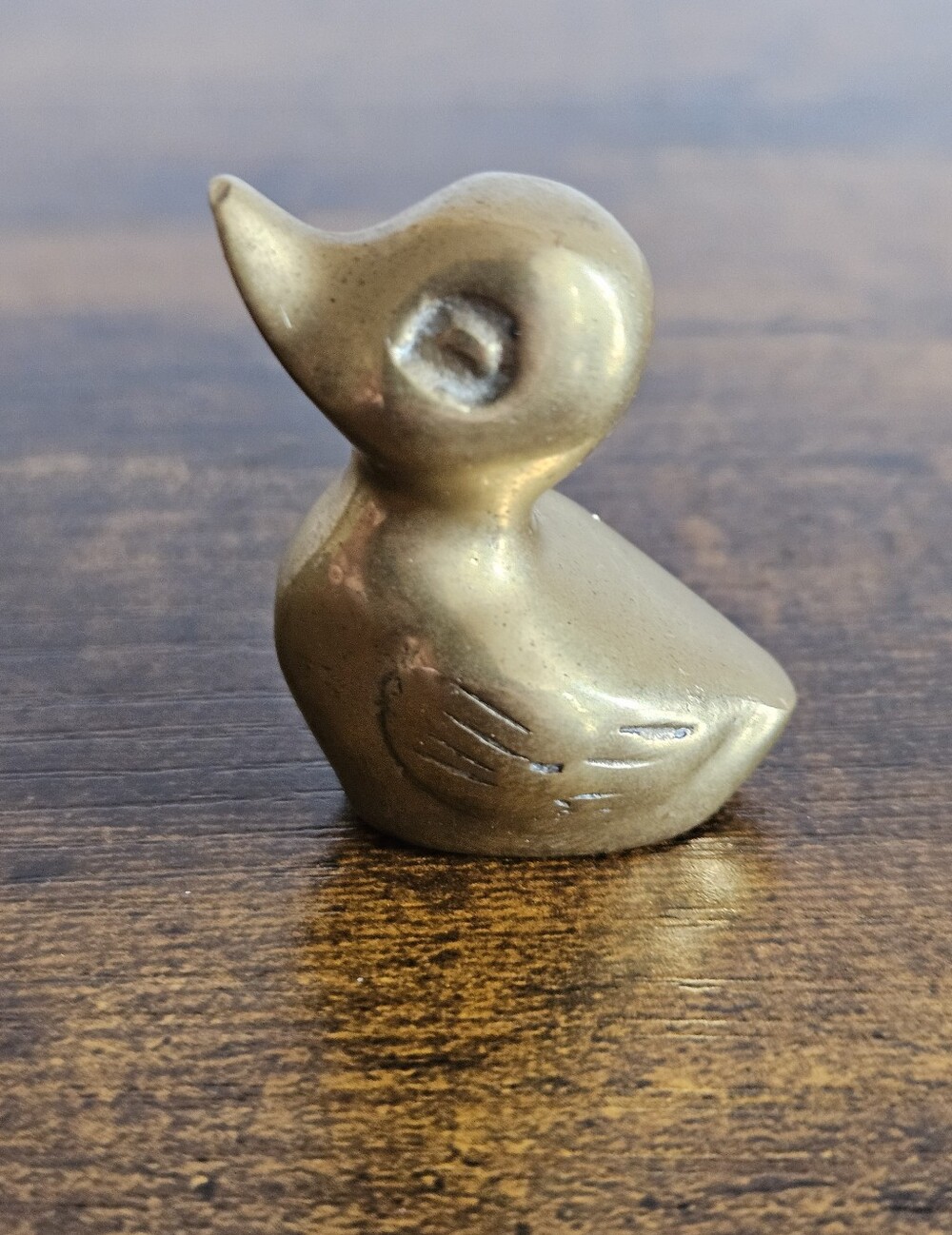 Vintage Leonard Brass Duck Figurine 1970s